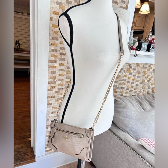 Coach Gold Mickey Crossbody Purse - Picture 5 of 9